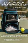 Pickleball Backpack for 2-4 Paddles and Gear