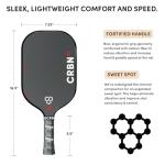CRBN 3X Power Series Carbon Fiber Pickleball Paddle