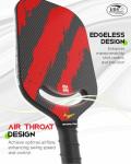 Warping Point Carbon Fiber Pickleball Paddle - Red