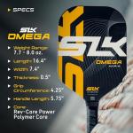 Selkirk SLK Omega Yellow Carbon Pickleball Paddle