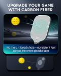 VINSGUIR Elongated Carbon Fiber Pickleball Paddle