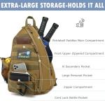 Tactical Pickleball Bag with Water Bottle Holder