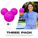 Franklin Sports X-40 Official Outdoor Pickleballs - 3 Pack