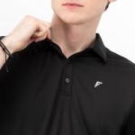 Franklin Sports Men's Quick Dry Pickleball Polo - Black