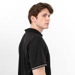 Franklin Sports Men's Quick Dry Pickleball Polo - Black