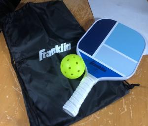Franklin Sports Blue Cove Pickleball Paddle and Bag