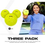 Franklin X-40 Yellow Outdoor Pickleballs - 3 Pack