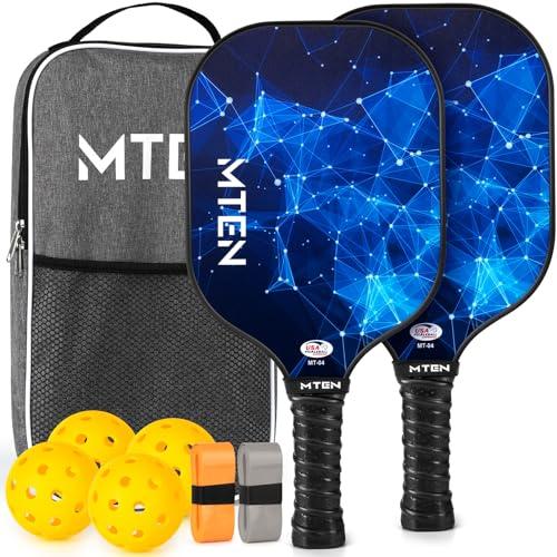MTEN USAPA Approved Pickleball Paddles Set of 2