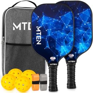 MTEN USAPA Approved Pickleball Paddles Set of 2