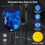 MTEN USAPA Approved Pickleball Paddles Set of 2