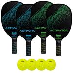 Franklin Sports Wooden Pickleball Paddle Set