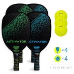 Franklin Sports Wooden Pickleball Paddle Set
