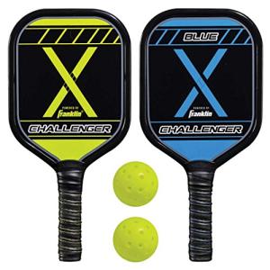 Franklin Sports Pickleball-X Aluminum Paddle Ball Set