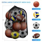 Extra Large Mesh Sports Ball Bag with Strap