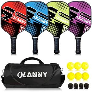 OLANNY Graphite Pickleball Paddle Set with Balls