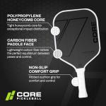 CORE MX-1000 Carbon Fiber Pickleball Paddle with Cover