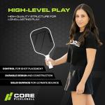 CORE MX-1000 Carbon Fiber Pickleball Paddle with Cover