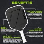 CORE MX-1000 Carbon Fiber Pickleball Paddle with Cover