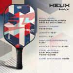 SLK Helix Pro Pickleball Paddle - Carbon Fiber Hybrid