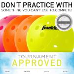 Franklin Sports Optic Neon Yellow Pickleballs 24-Pack