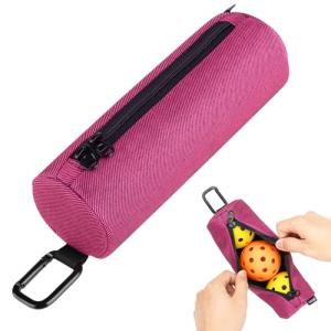 Cosmos Hot Pink Pickleball Ball Holder Bag