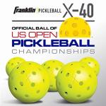 Franklin Sports Wooden Paddle and X-40 Ball Set