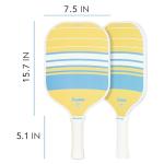 Franklin Sports Max Grit Pickleball Paddle - Yellow/Blue
