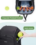 Large Waterproof Pickleball Bag with Shoe Compartment