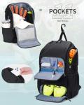 Large Waterproof Pickleball Bag with Shoe Compartment