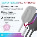 DGYGQ Carbon Fiber Pickleball Paddle - 16mm Spin