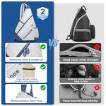 KAVIGOR Lightweight Pickleball Sling Bag for Gear