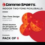 Two Tone Outdoor Pickleball Set - 6 Pack