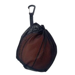 CORECISE Single Ball Bag with Zipper Pocket, Drawstring Sling Back Bag for Carrying Basketball, Volleyball, Soccer, Football