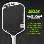 Selkirk Sport SLK ERA Power Pickleball Paddle | Carbon Fiber & Fiberglass Hybrid Face for Power, Spin & Control | Dynamic Fusion Core | Professional Pickleball Paddles | Elongated White
