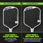Selkirk Sport SLK ERA Power Pickleball Paddle | Carbon Fiber & Fiberglass Hybrid Face for Power, Spin & Control | Dynamic Fusion Core | Professional Pickleball Paddles | Elongated White