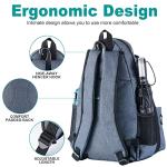 Himal Outdoors Tennis Backpack Tennis Bag - Large Storage Holds 2 Rackets and Necessities,Suitble for Women,Men and Teenagers