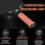 CZRR Pickleball Paddle, Edgeless Style 3K Raw Carbon Fiber Surface High Grit & Spin,USA Pickleball Approved, 16MM Polypropylene Honeycomb Core, Designed for Unmatched Control and Added Power