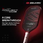 Selkirk Sport Labs Project 008 Pickleball Paddle | Carbon Fiber Pickleball Paddles with PureFoam Core and Thermoformed Foam Wall | Built for Long-Lasting Performance and Precision | 13mm - Invikta
