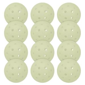 Glow-in-the-Dark Outdoor Pickleballs - 12 Pack