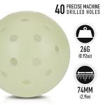 Glow-in-the-Dark Outdoor Pickleballs - 12 Pack