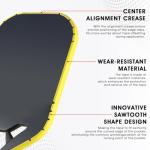 PICKLETECH Yellow Paddle Protection Tape for Pickleball