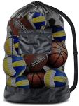 Extra Large Mesh Sports Ball Bag with Strap