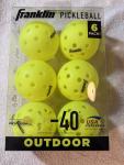 Franklin X-40 Outdoor Pickleball Set - 6 Balls