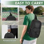 GOBUROS Crossbody Pickleball Sling Bag for Paddles