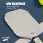 Reebok Pro Geo Elongated Pickleball Paddle, White