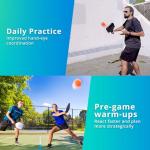 PIKKOFUN 5-Pack Silent Mini Pickleball Training Balls