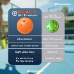 PIKKOFUN 5-Pack Silent Mini Pickleball Training Balls