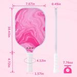Pink Composite Pickleball Paddle with Cover