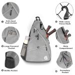 A11N Pickleball Bag: Crossbody Sling Backpack, Charcoal