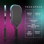 JOOLA 3S Dual Raw Carbon Fiber Pickleball Paddles